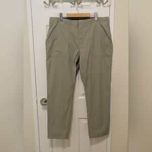 Eddie Bauer Horizon Straight Ankle Pants 16 - Light Sage Green - Outdoor to City